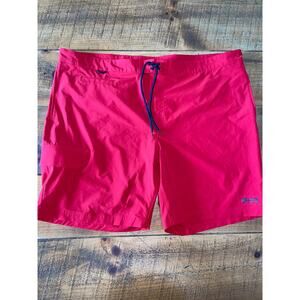 Mens Duluth Trading Co Bull Moose DuluthFlex 9" Royal Red Board Short Pockets 48